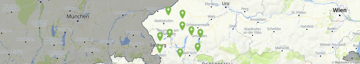 Map view for Pharmacies emergency services nearby Vöcklamarkt (Municipality, Oberösterreich) (156)